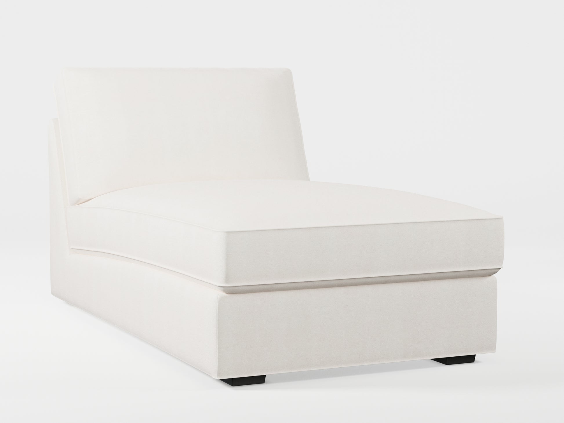 Ikea KIVIK chaise longue cover made by Covereo in upholstery named TUNSO Nude One