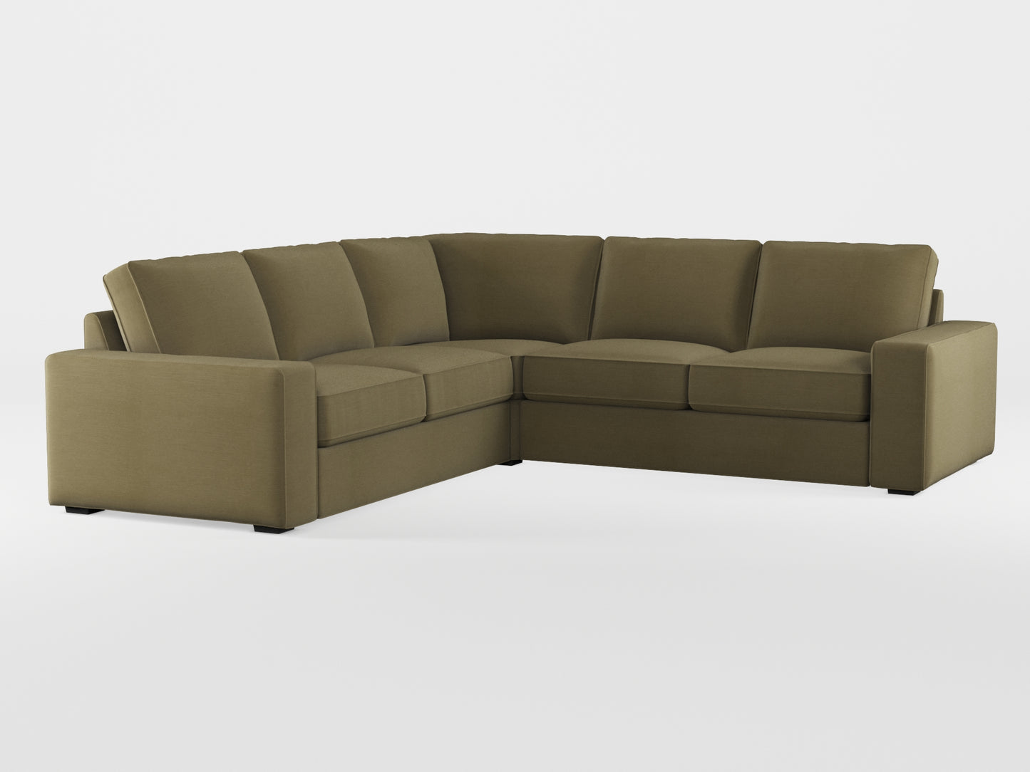 Ikea KIVIK 4-seat corner sofa cover made by Covereo in upholstery named PECADLY Wild Road