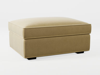 Ikea KIVIK Footstool cover made by Covereo in upholstery named VELVET Golden Hour