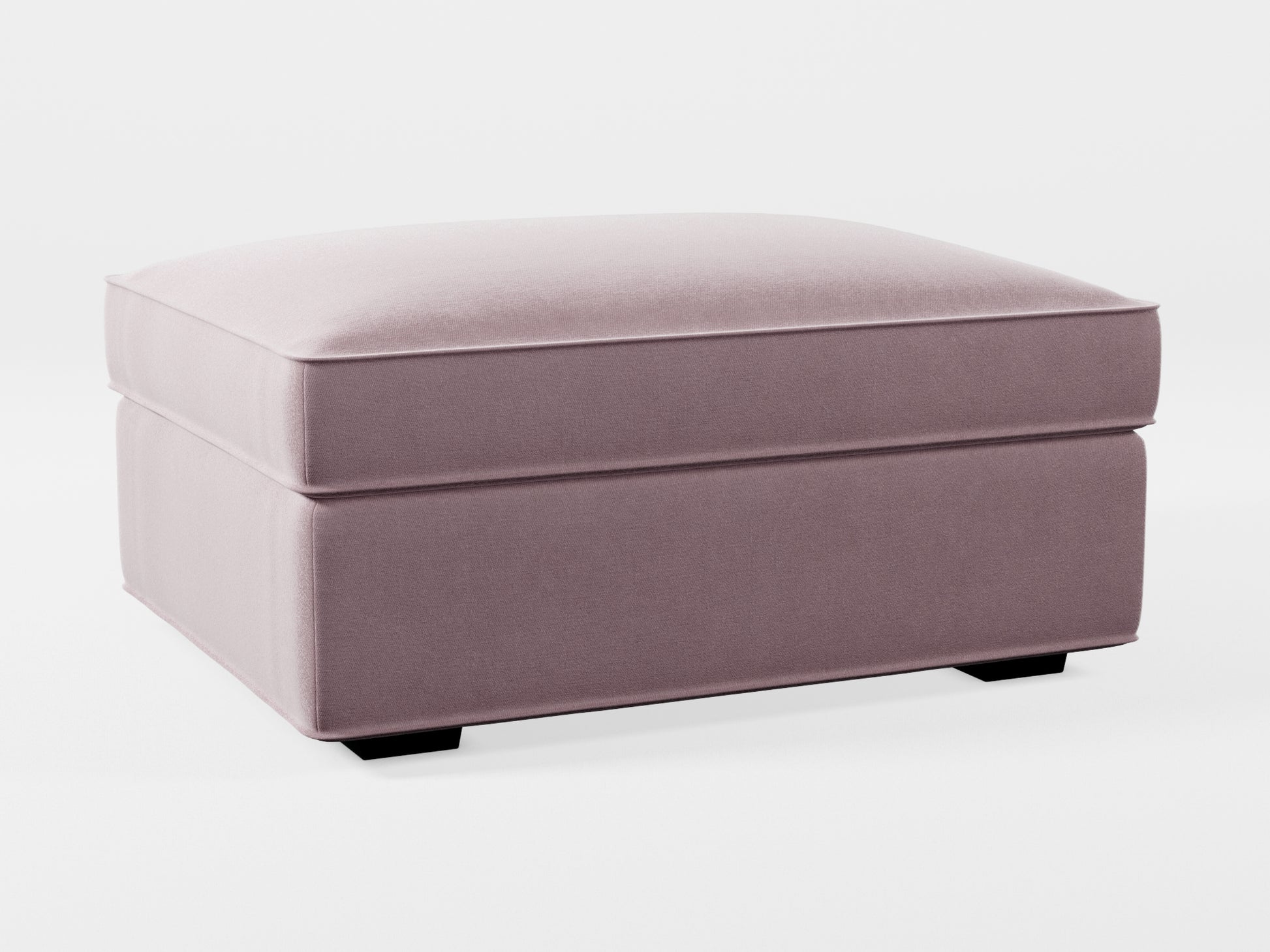 Ikea KIVIK Footstool cover made by Covereo in upholstery named VELVET Peaceful Lily