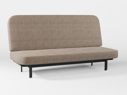 Ikea NYHAMN sofa cover made by Covereo in upholstery named COSY Ashen Sky