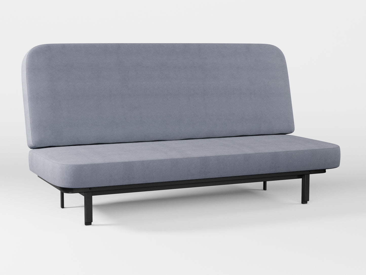 Ikea NYHAMN sofa cover made by Covereo in upholstery named OMON Industrial Grey