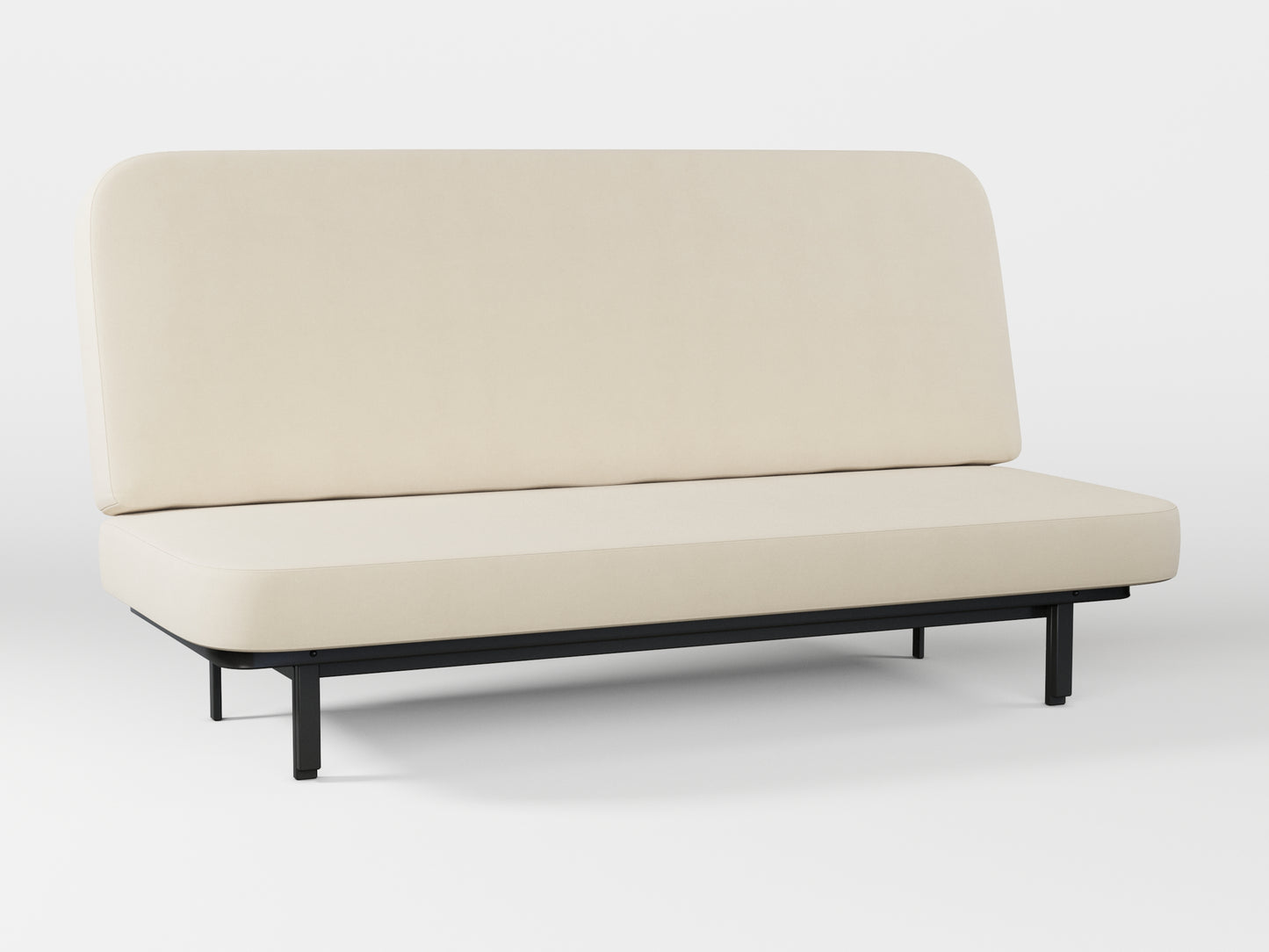 Ikea NYHAMN sofa cover made by Covereo in upholstery named OMON Natural Beige