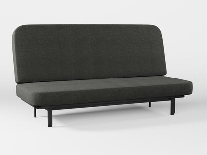 Ikea NYHAMN sofa cover made by Covereo in upholstery named MONTANA Dark Grey