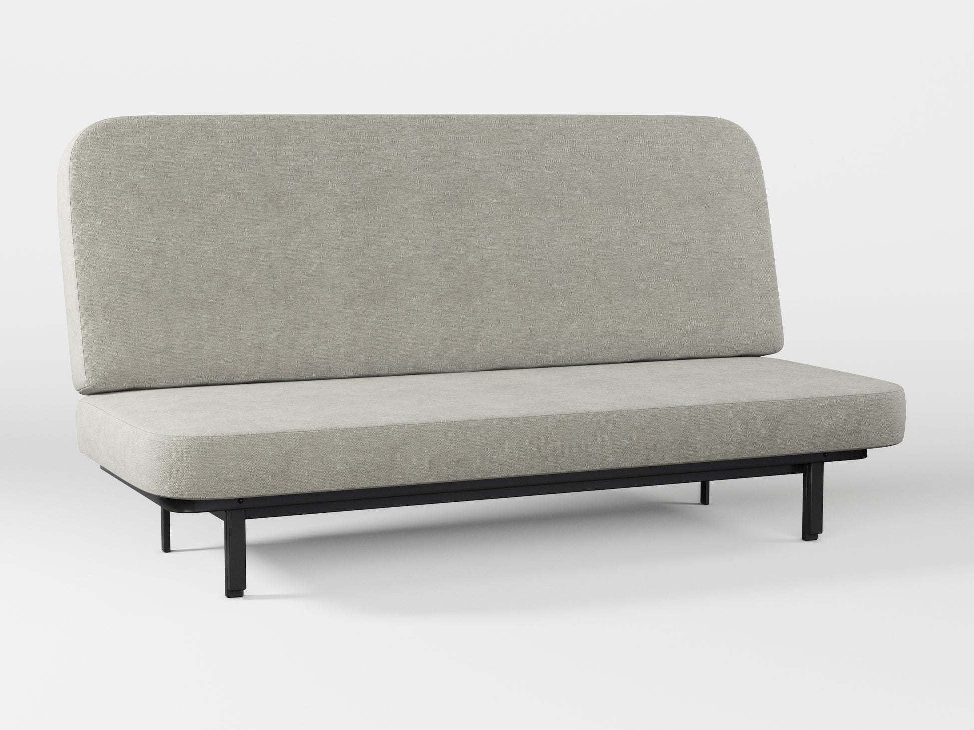 Ikea NYHAMN sofa cover made by Covereo in upholstery named MONTANA Light Grey