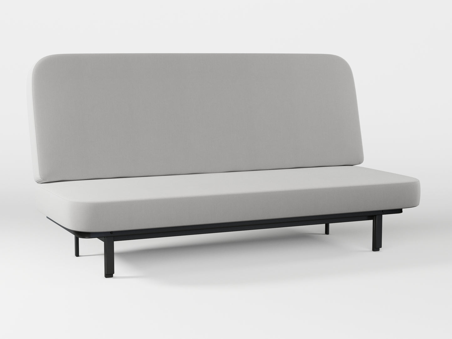 Ikea NYHAMN sofa cover made by Covereo in upholstery named PECADLY Air Grey