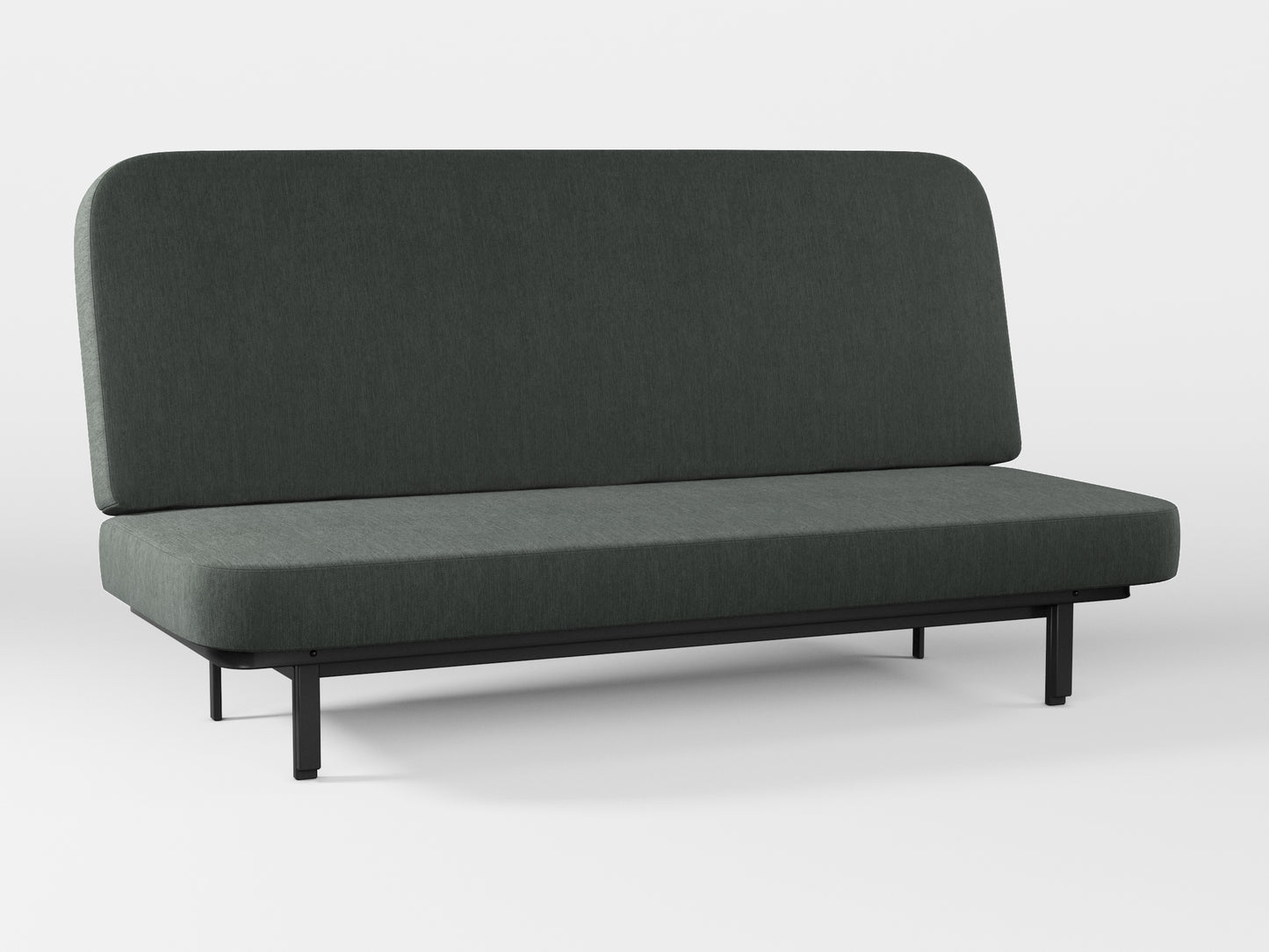 Ikea NYHAMN sofa cover made by Covereo in upholstery named PECADLY Evening Grey