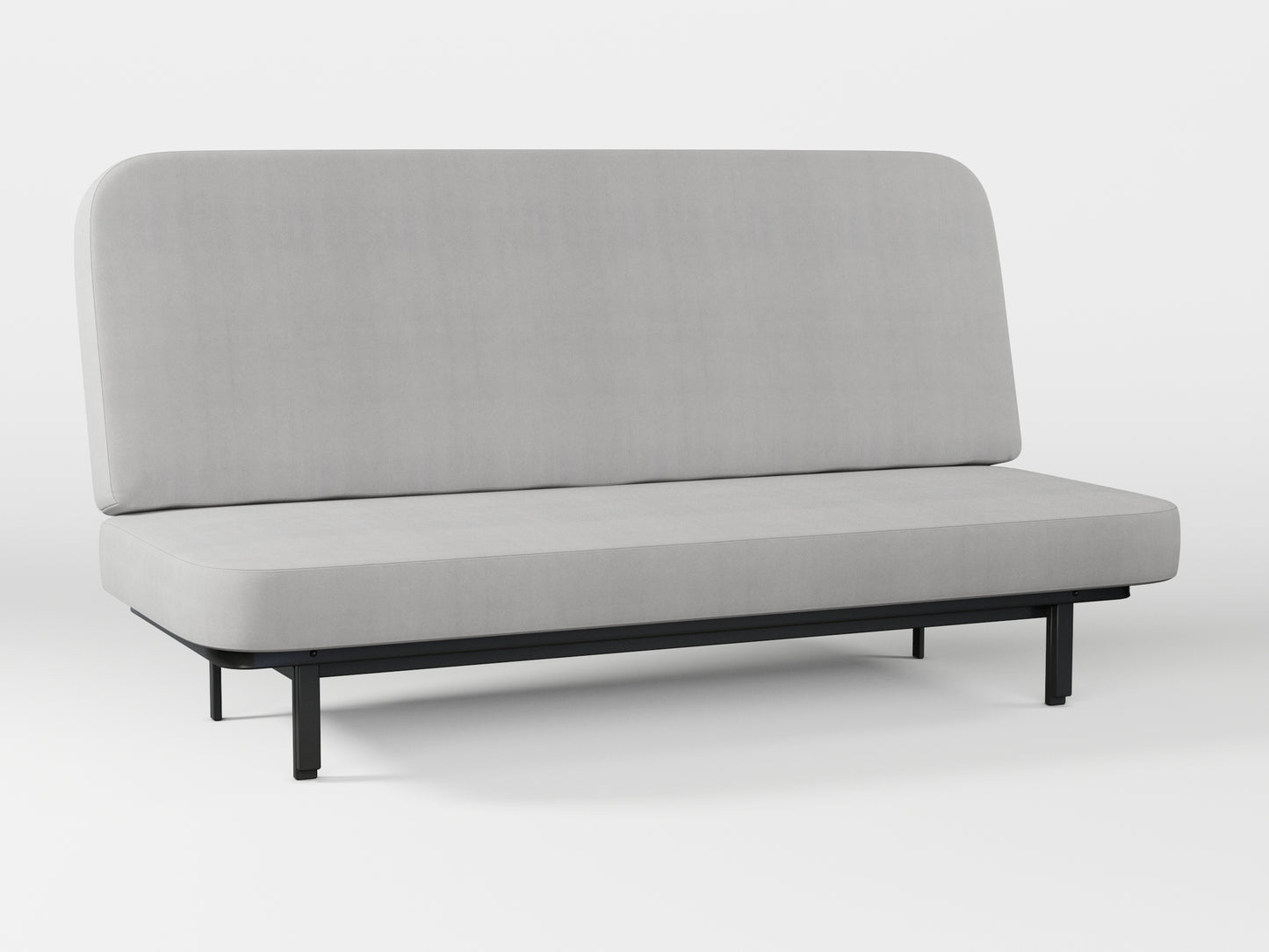 Ikea NYHAMN sofa cover made by Covereo in upholstery named TUNSO Grey One