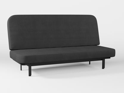 Ikea NYHAMN sofa cover made by Covereo in upholstery named TUNSO Grey Three