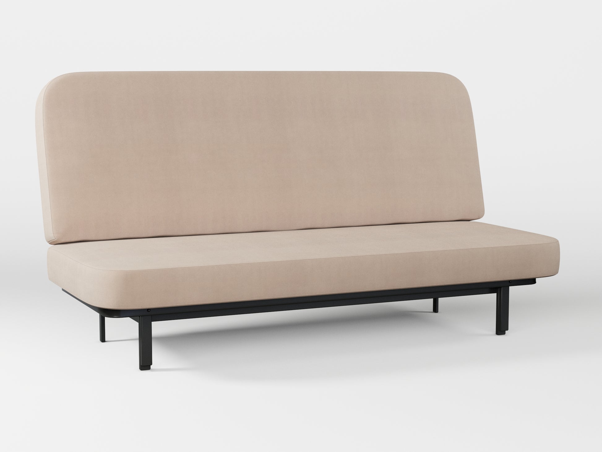 Ikea NYHAMN sofa cover made by Covereo in upholstery named TUNSO Nude Four