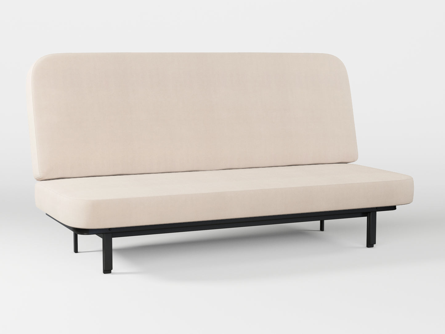 Ikea NYHAMN sofa cover made by Covereo in upholstery named TUNSO Nude Two