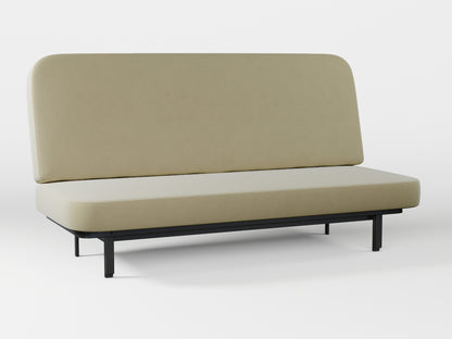 Ikea NYHAMN sofa cover made by Covereo in upholstery named VELVET Pearl Cream