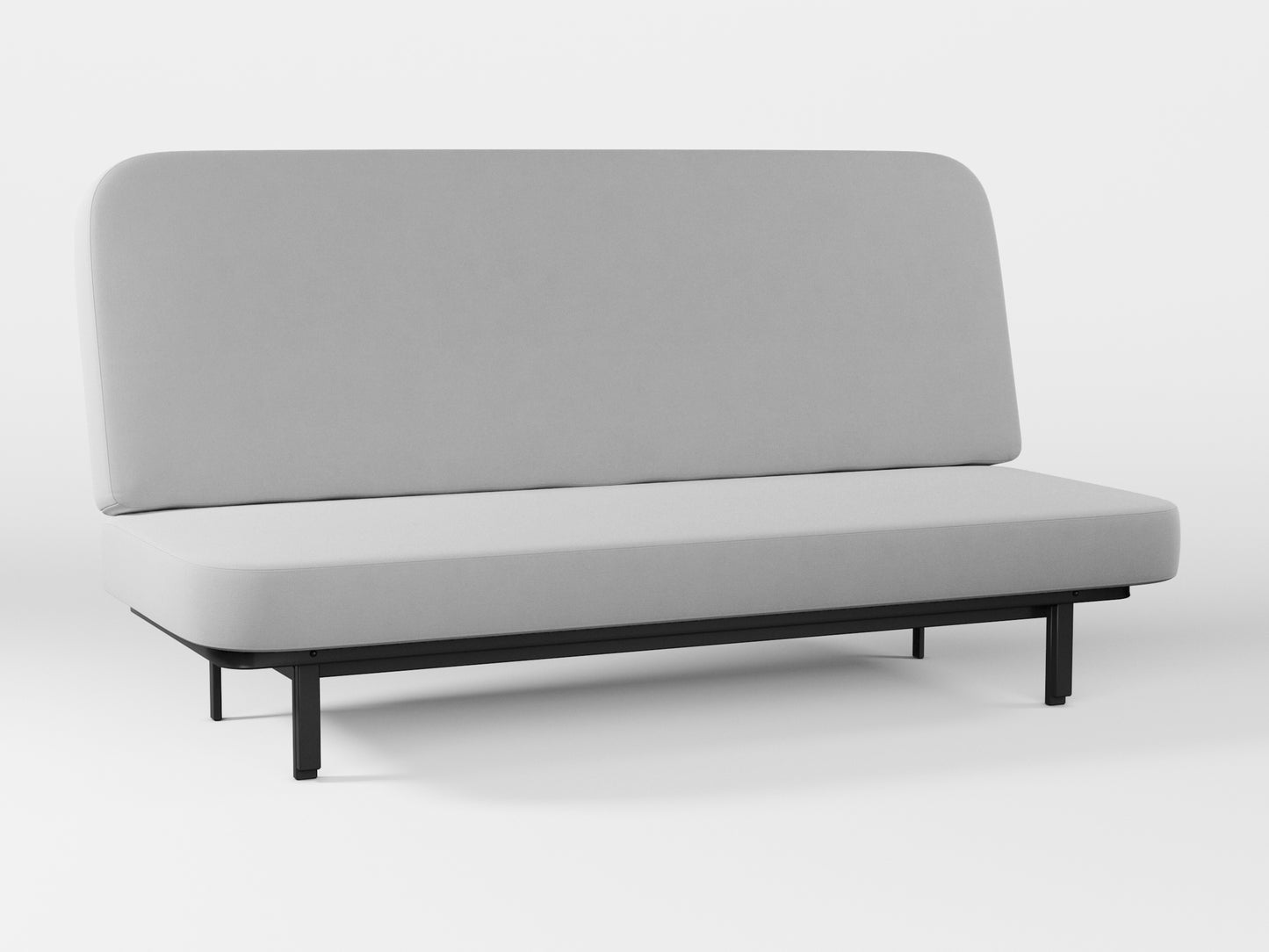 Ikea NYHAMN sofa cover made by Covereo in upholstery named VELVET Queen of Ice