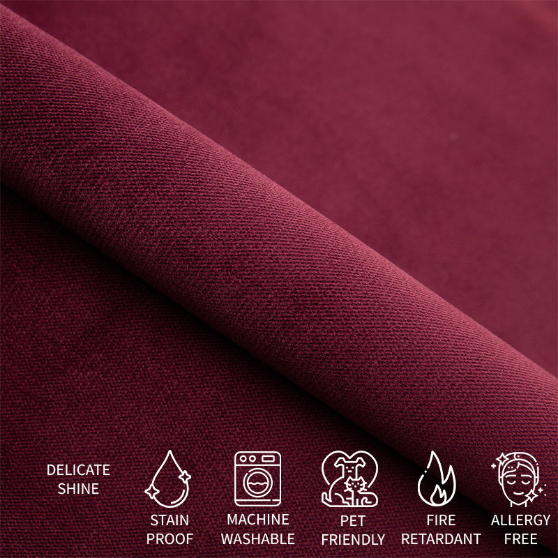 Sample of Upholstery Produced by Covereo Named VELVET Beetroot Cocktail