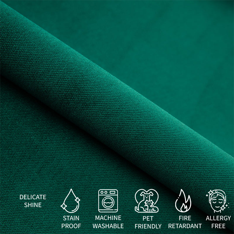 Sample of Upholstery Produced by Covereo Named VELVET Dark Teal