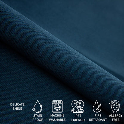 Sample of Upholstery Produced by Covereo Named VELVET In the Navy