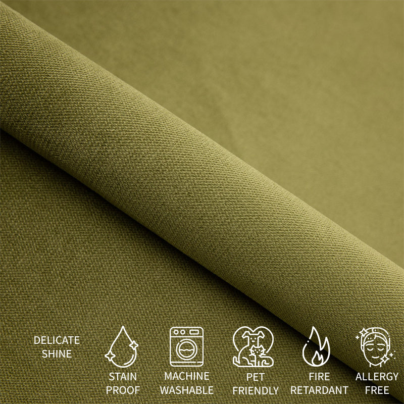 sample of upholstery produced by Covereo named VELVET Olive Dream