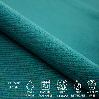 sample of upholstery produced by Covereo named VELVET Turquoise Twist