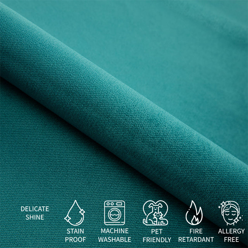 sample of upholstery produced by Covereo named VELVET Turquoise Twist