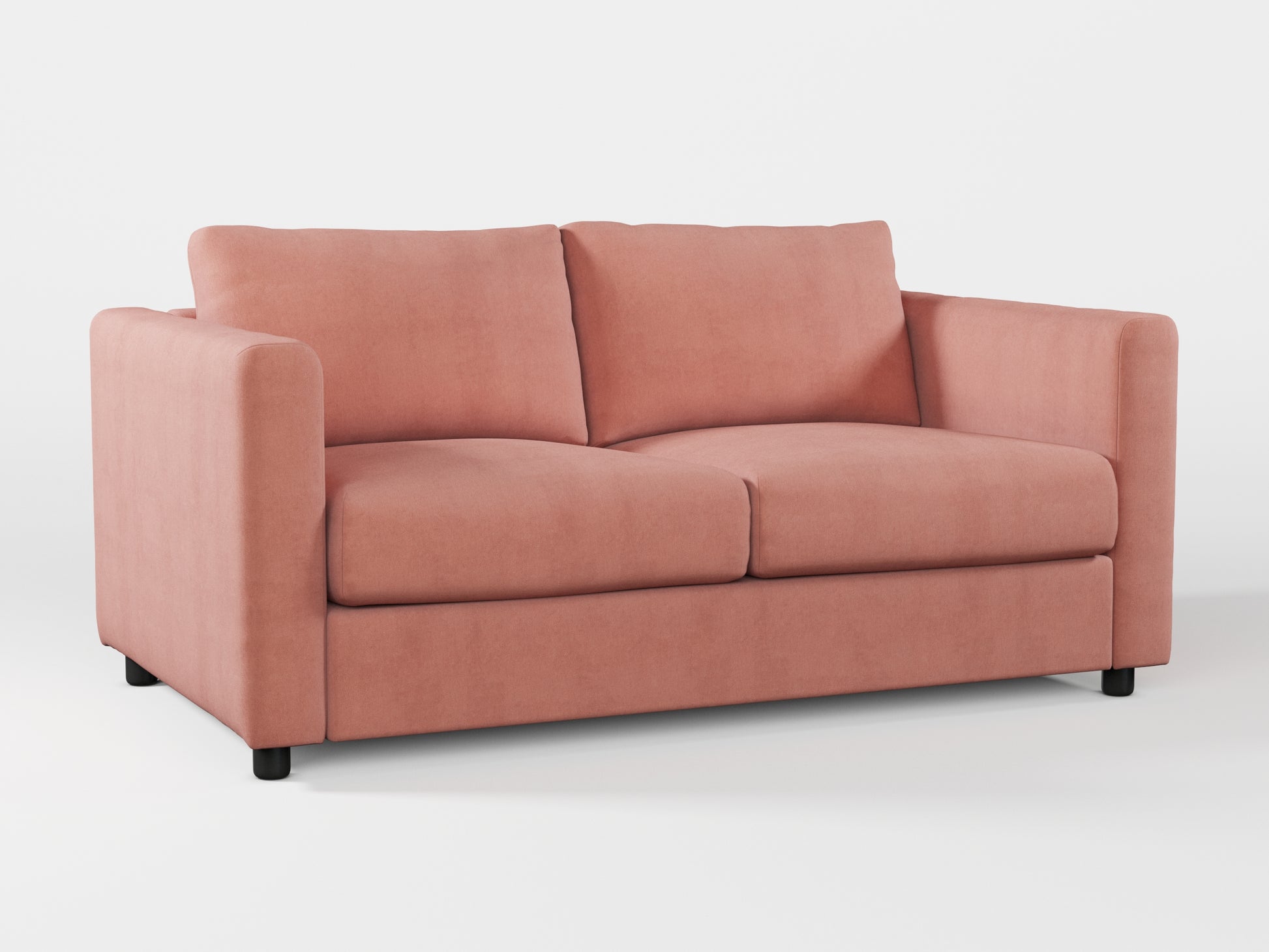 Ikea VIMLE 2-seat sofa cover made by Covereo in upholstery named OMON Powder Rose