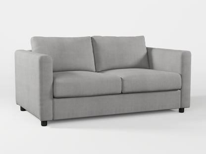 Ikea VIMLE 2-seat sofa cover made by Covereo in upholstery named TUNSO Grey Two