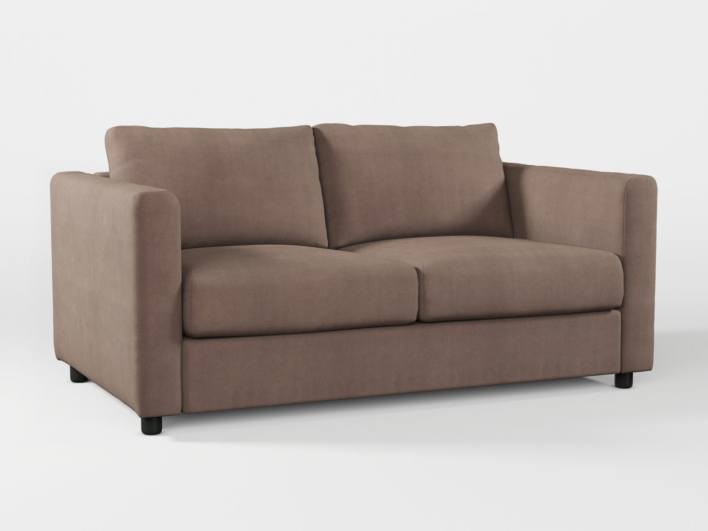 Ikea VIMLE 2-seat sofa cover made by Covereo in upholstery named TUNSO Nude Five