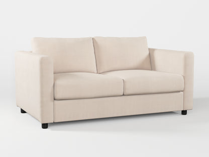 Ikea VIMLE 2-seat sofa cover made by Covereo in upholstery named TUNSO Nude Two