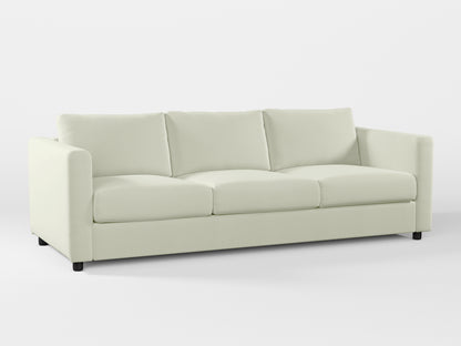 Ikea VIMLE 3-seat sofa cover made by Covereo in upholstery named PECADLY Ivory Touch