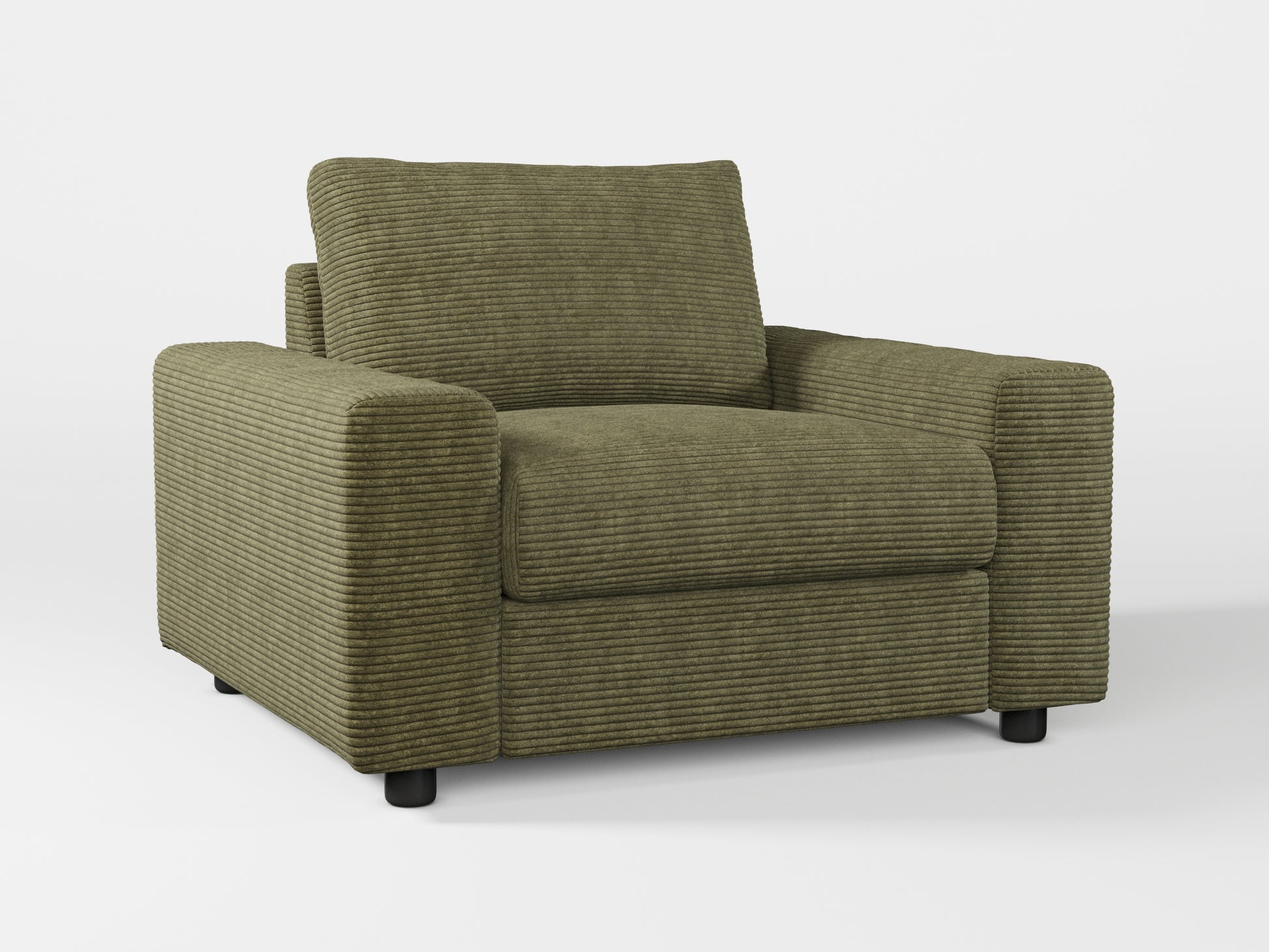 Ikea VIMLE Armchair cover made by Covereo in upholstery named COSY Deep Forest