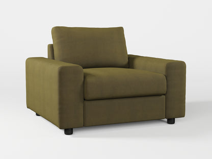 Ikea VIMLE Armchair cover made by Covereo in upholstery named OMON Boho Green