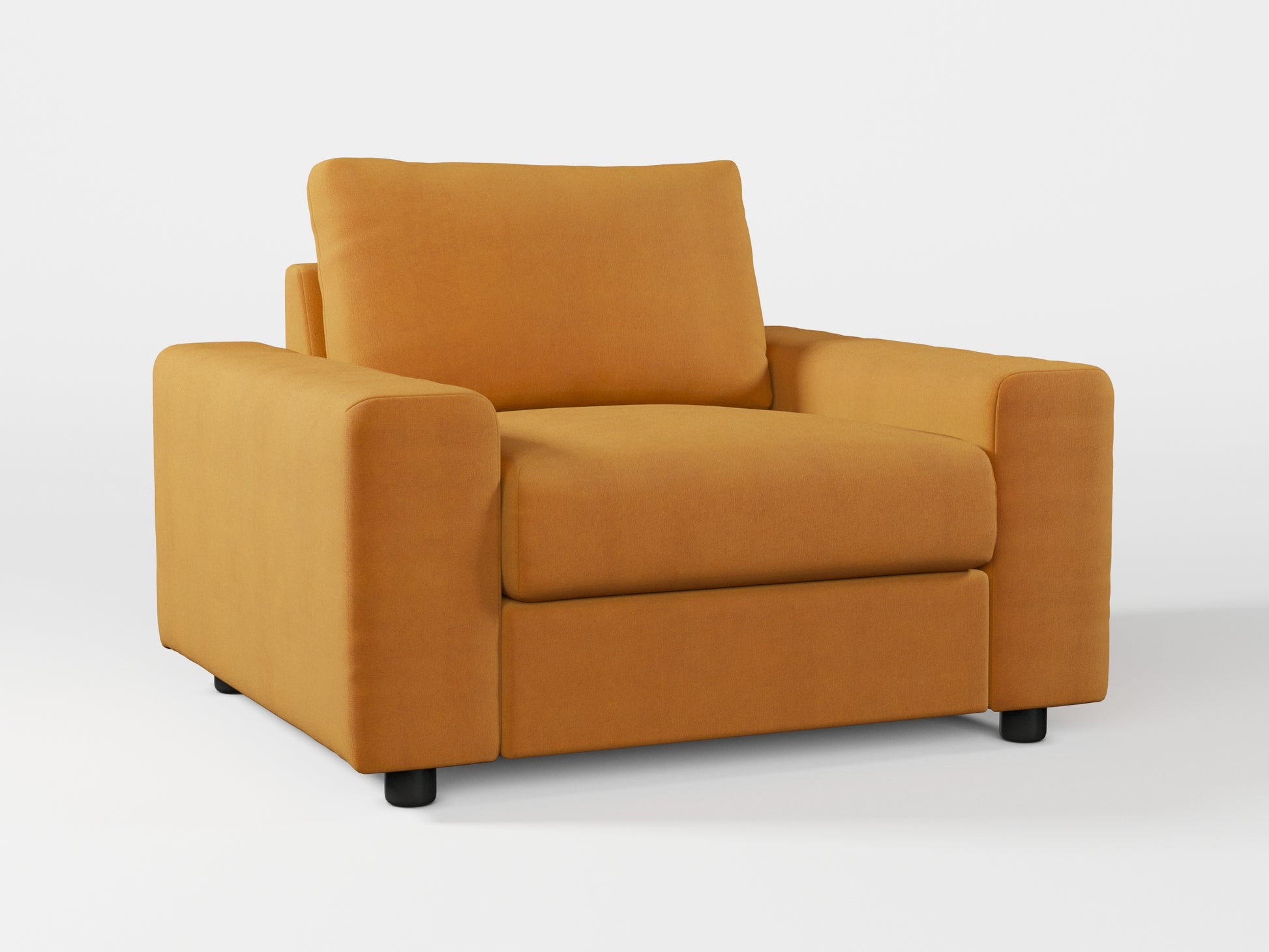 Ikea VIMLE Armchair cover made by Covereo in upholstery named OMON Classic Mustard