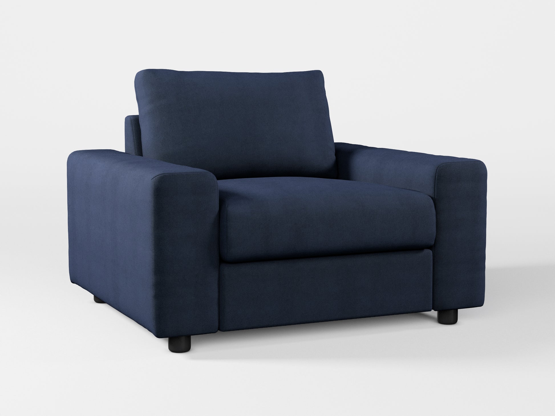 Ikea VIMLE Armchair cover made by Covereo in upholstery named OMON Elegant Marine