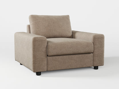 Ikea VIMLE Armchair cover made by Covereo in upholstery named MONTANA Gravel Beige