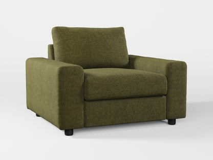 Ikea VIMLE Armchair cover made by Covereo in upholstery named MONTANA Khaki