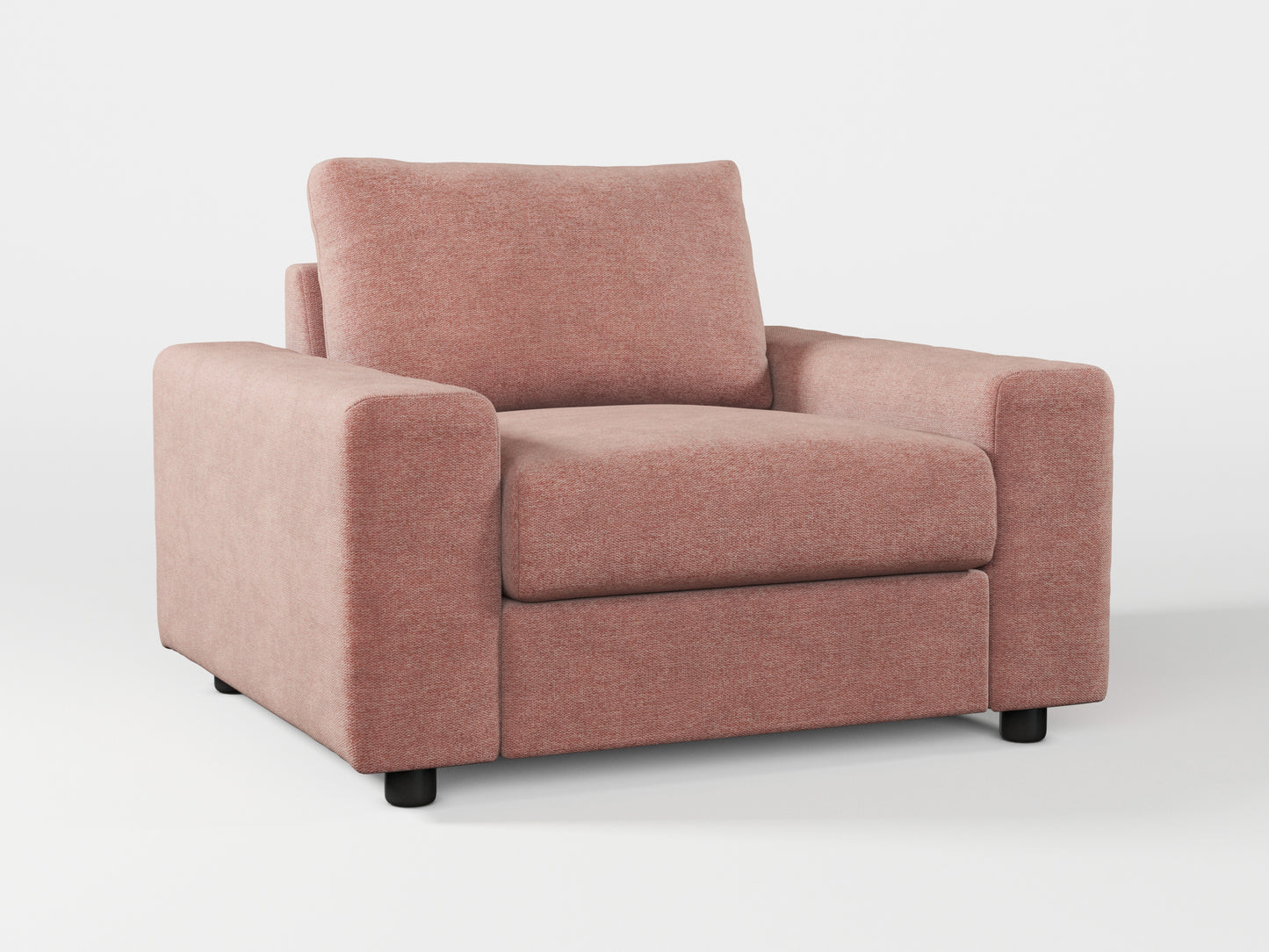 Ikea VIMLE Armchair cover made by Covereo in upholstery named MONTANA Pink Stone