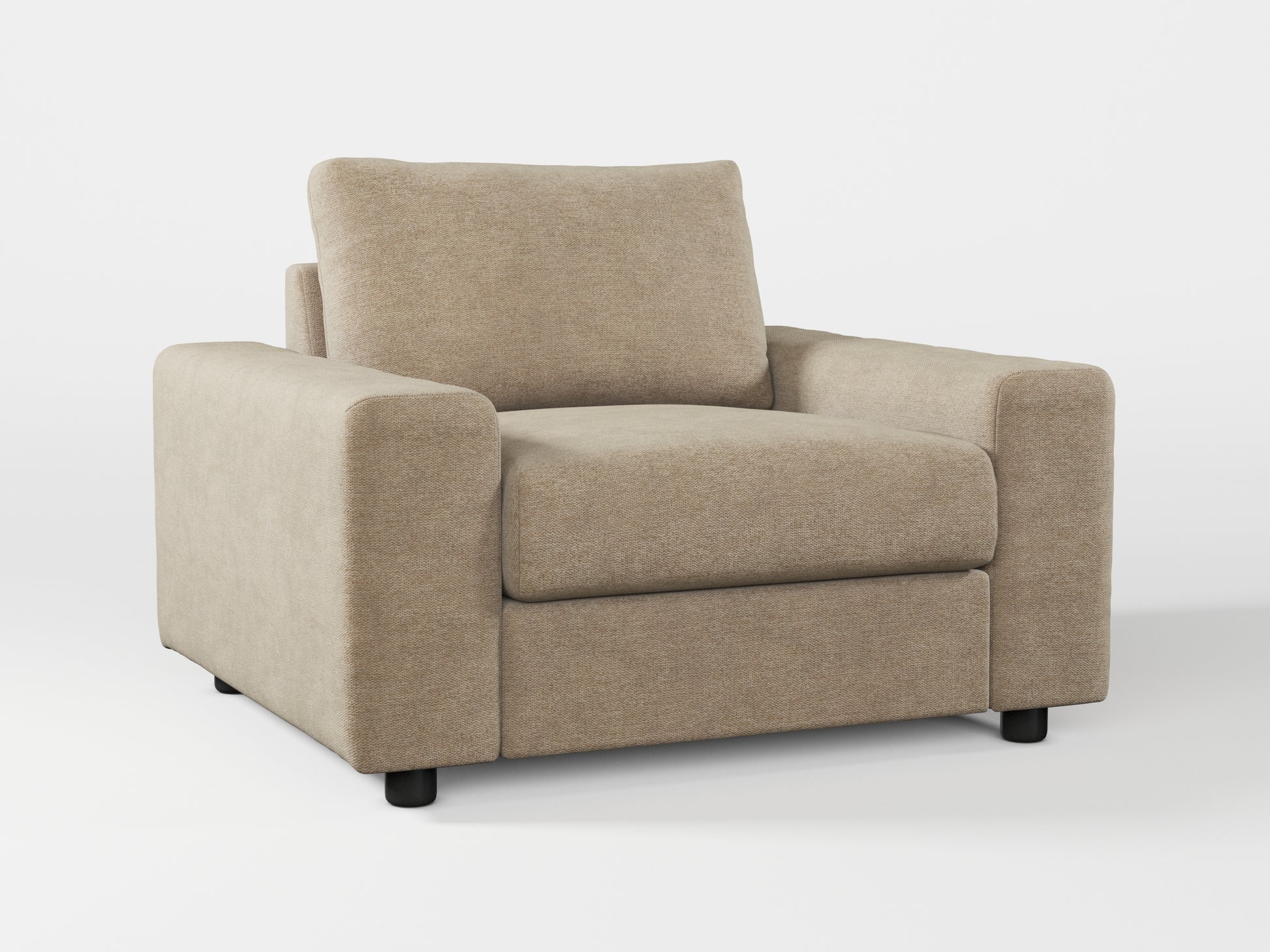 Ikea VIMLE Armchair cover made by Covereo in upholstery named MONTANA Soft Beige