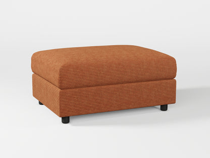 Ikea VIMLE Footstool cover made by Covereo in upholstery named COSY Autumn Leaves