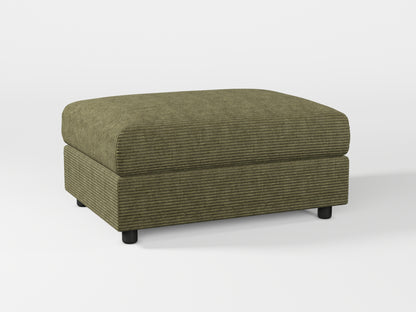 Ikea VIMLE Footstool cover made by Covereo in upholstery named COSY Deep Forest