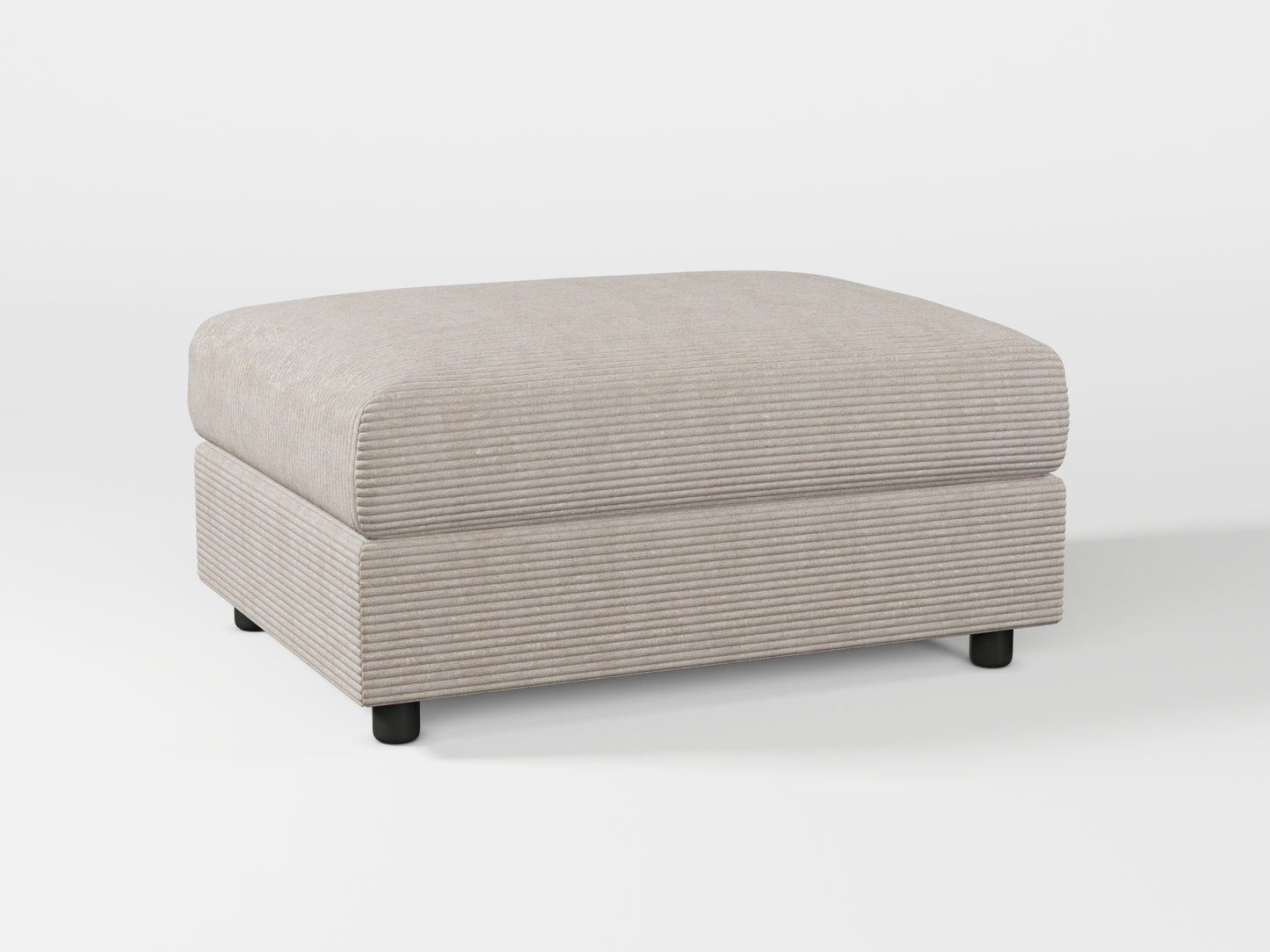 Ikea VIMLE Footstool cover made by Covereo in upholstery named COSY Sea Shell