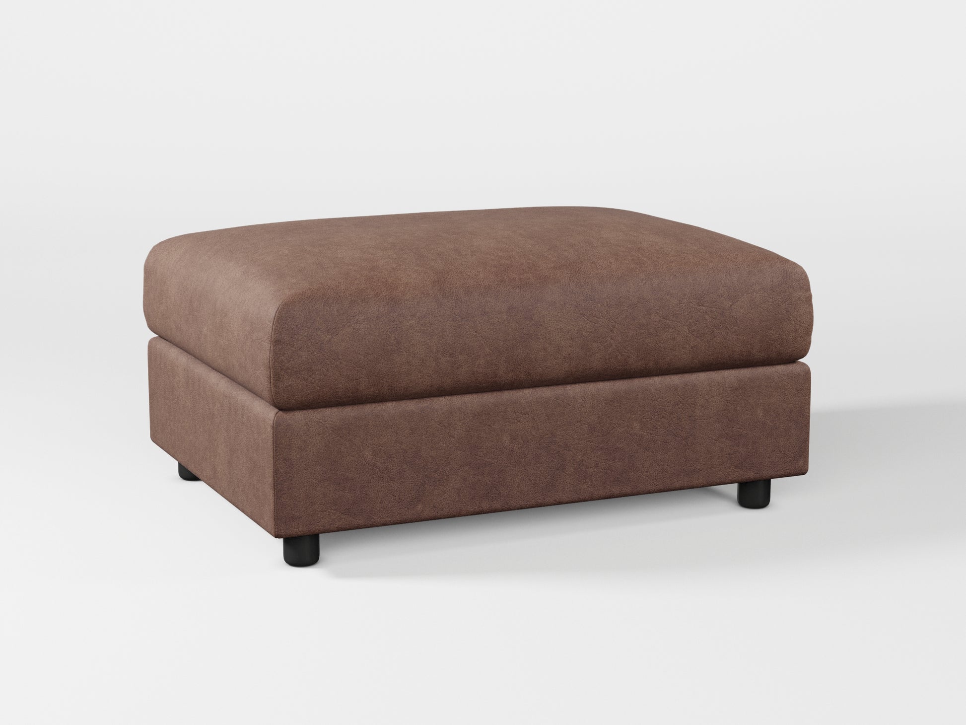 Ikea VIMLE Footstool cover made by Covereo in upholstery named ECONUBUCK Dark