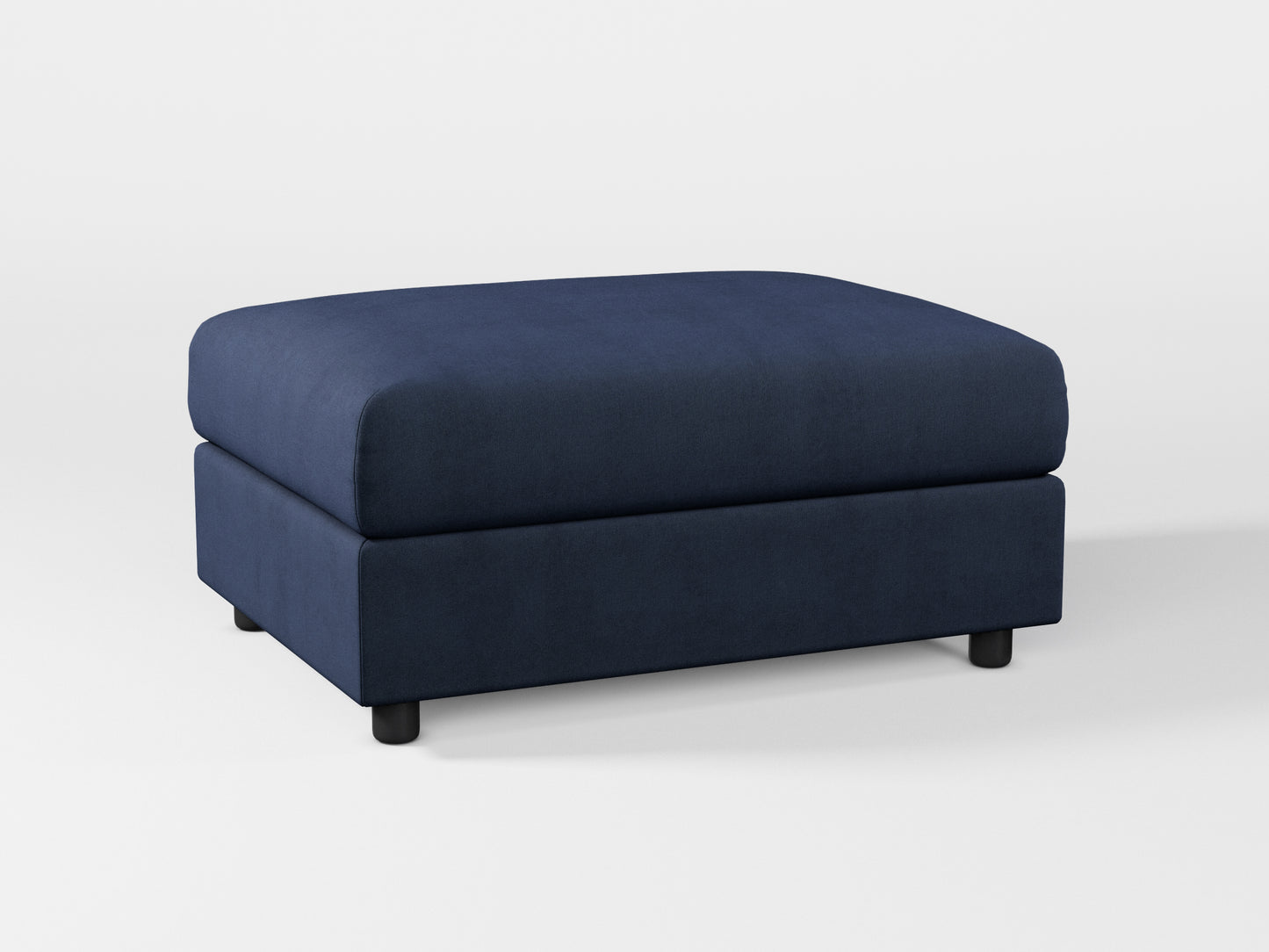 Ikea VIMLE Footstool cover made by Covereo in upholstery named OMON Elegant Marine