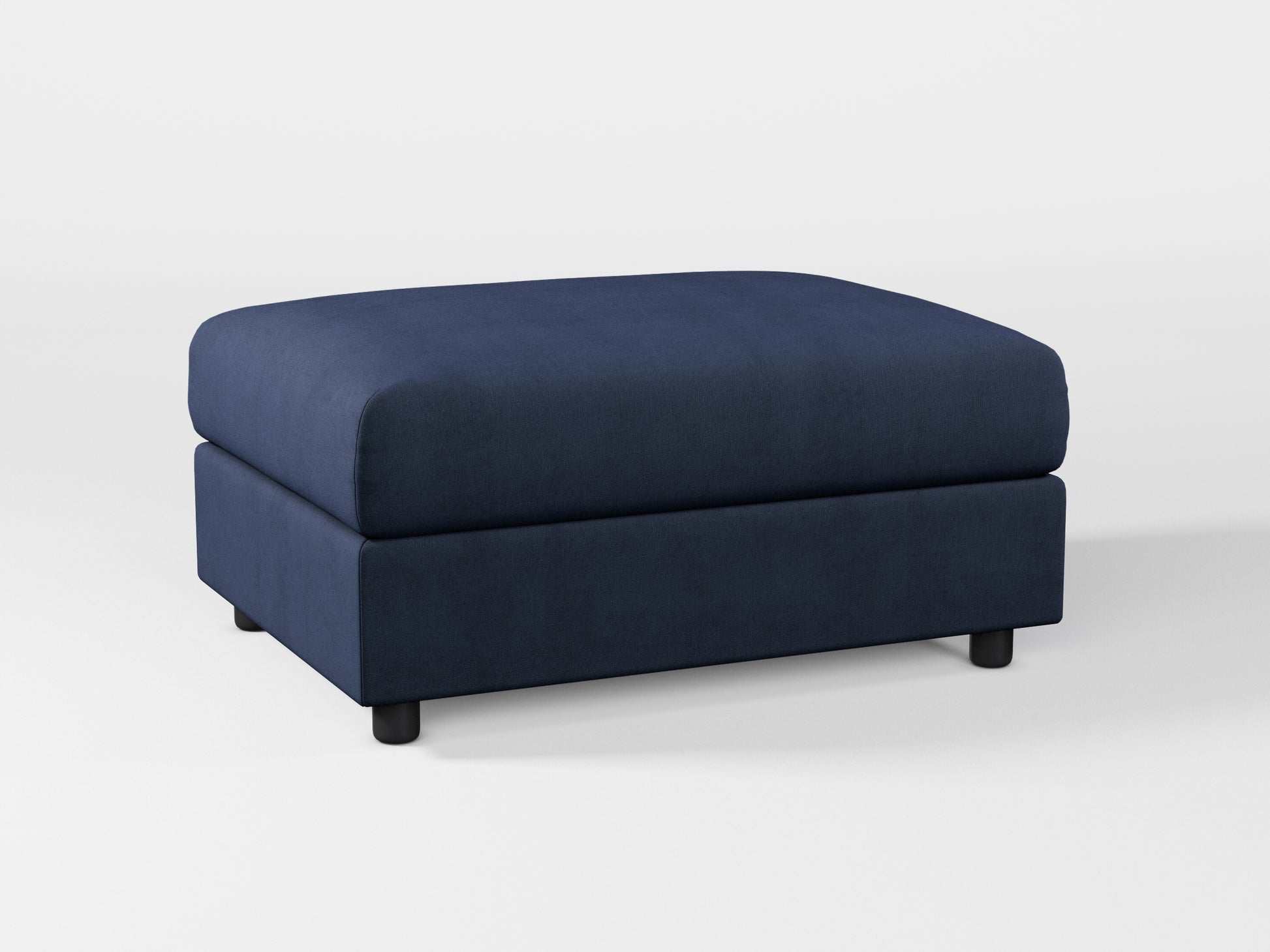 Ikea VIMLE Footstool cover made by Covereo in upholstery named OMON Elegant Marine