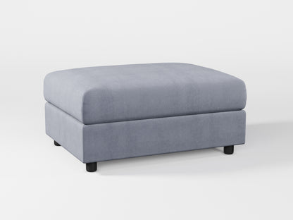 Ikea VIMLE Footstool cover made by Covereo in upholstery named OMON Industrial Grey