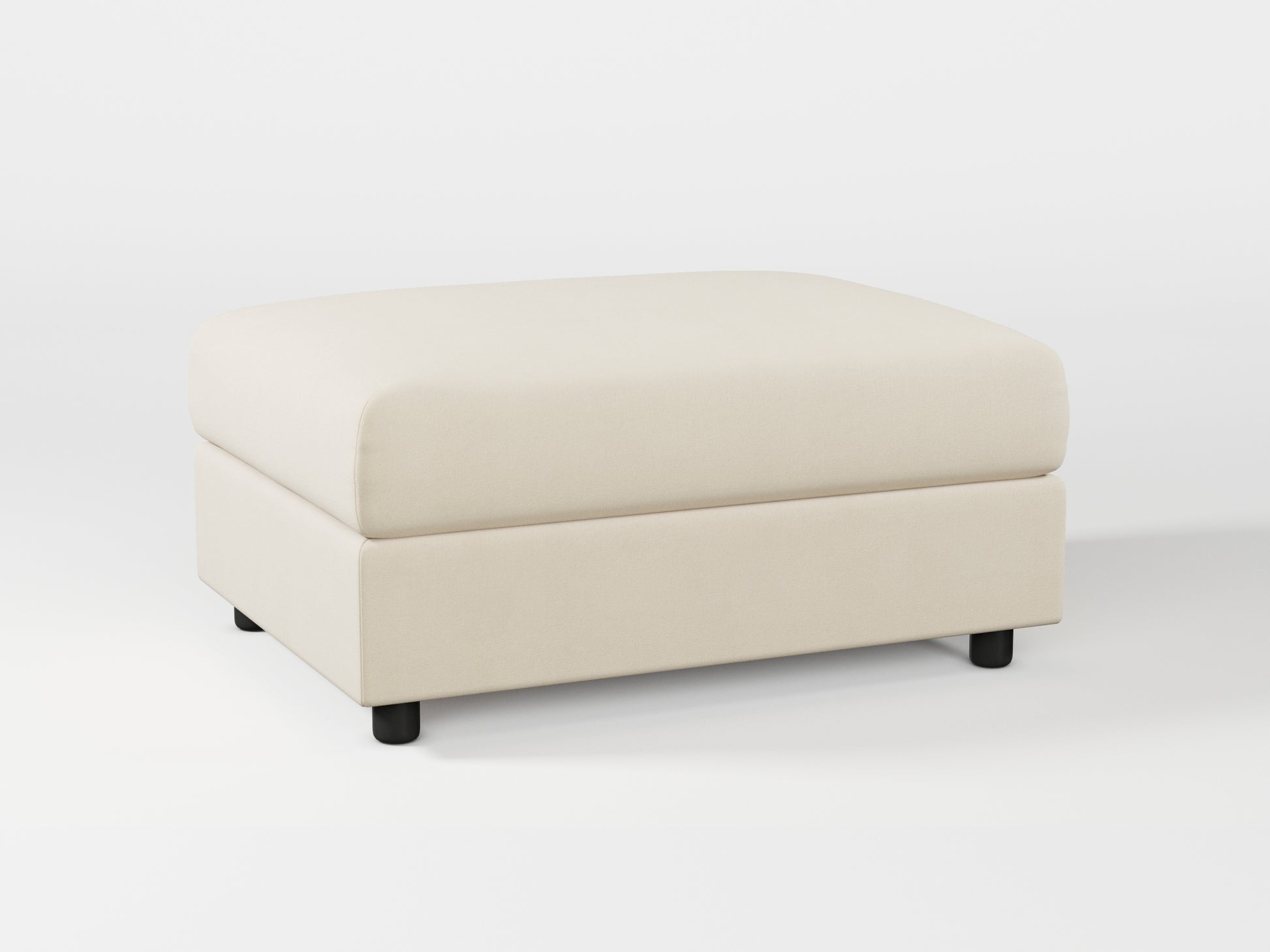 Ikea VIMLE Footstool cover made by Covereo in upholstery named OMON Natural Beige