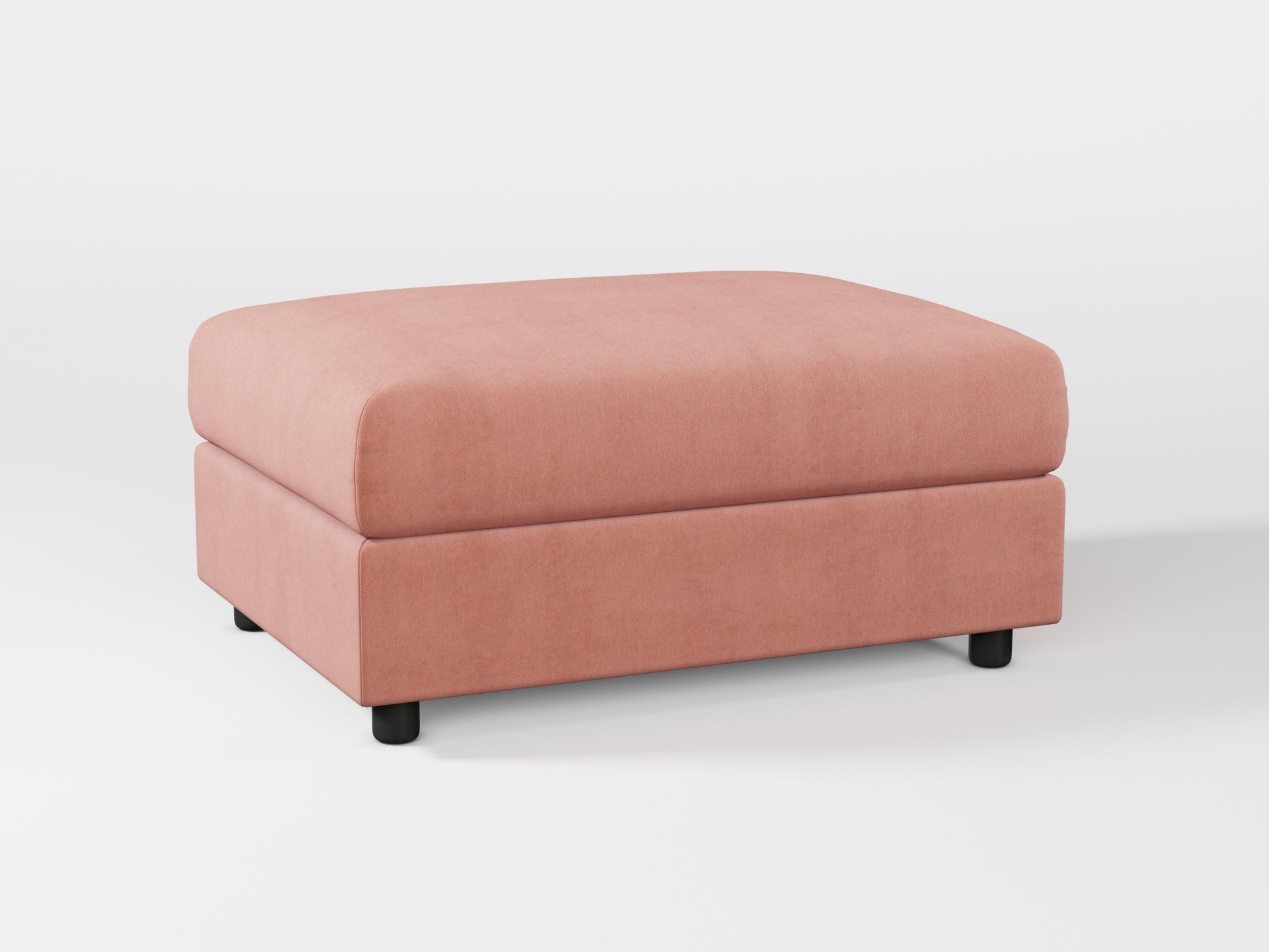 Ikea VIMLE Footstool cover made by Covereo in upholstery named OMON Powder Rose