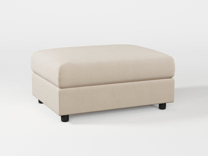 Ikea VIMLE Footstool cover made by Covereo in upholstery named OMON Vintage Beige