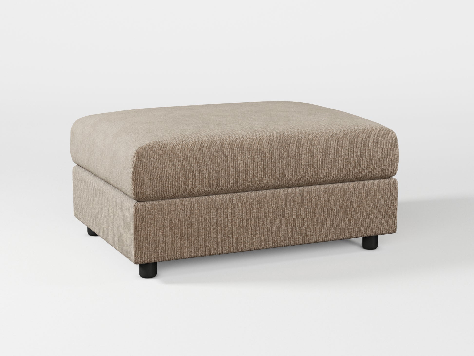 Ikea VIMLE Footstool cover made by Covereo in upholstery named MONTANA Gravel Beige