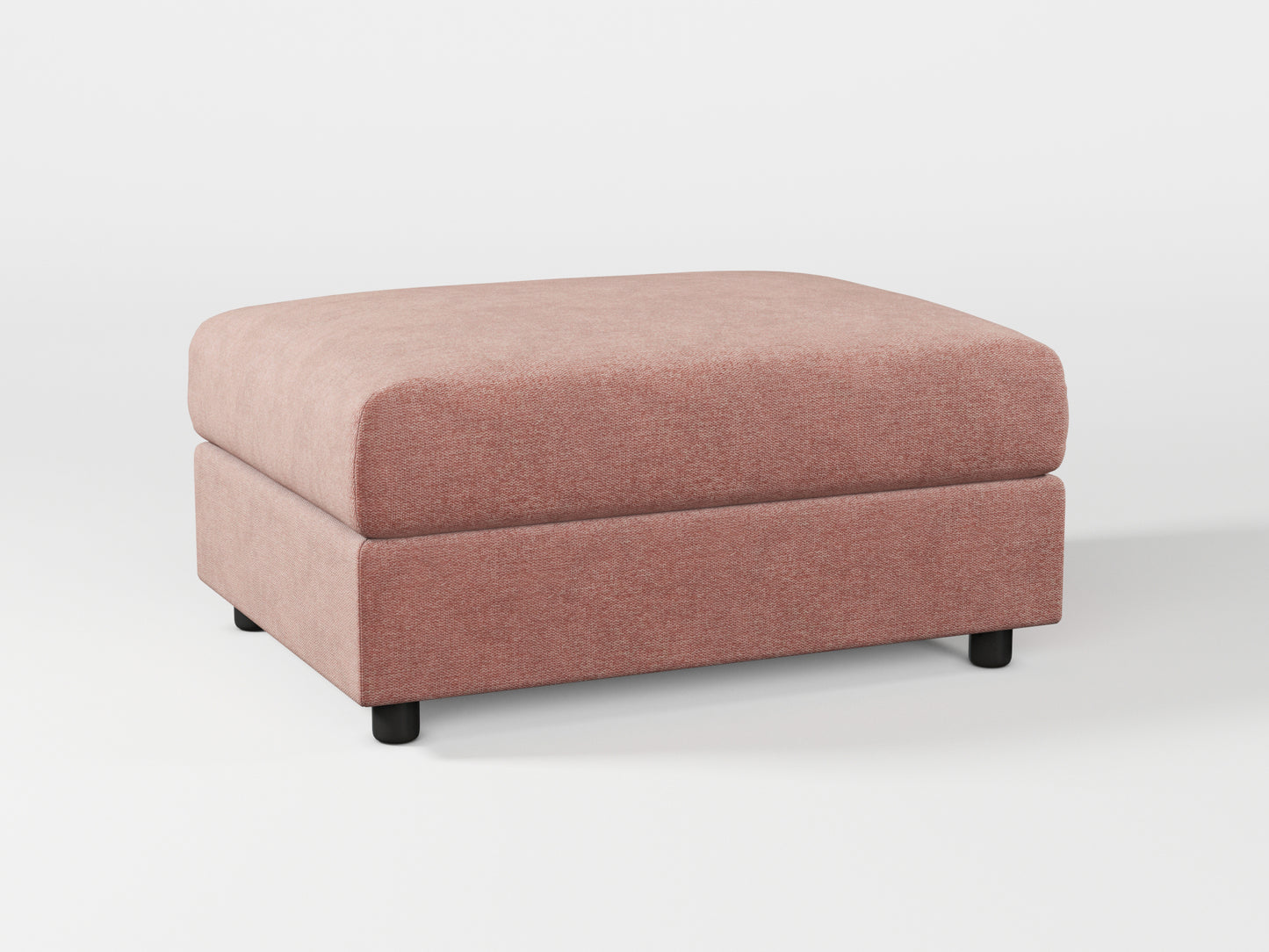 Ikea VIMLE Footstool cover made by Covereo in upholstery named MONTANA Pink Stone