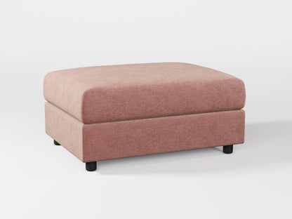 Ikea VIMLE Footstool cover made by Covereo in upholstery named MONTANA Pink Stone