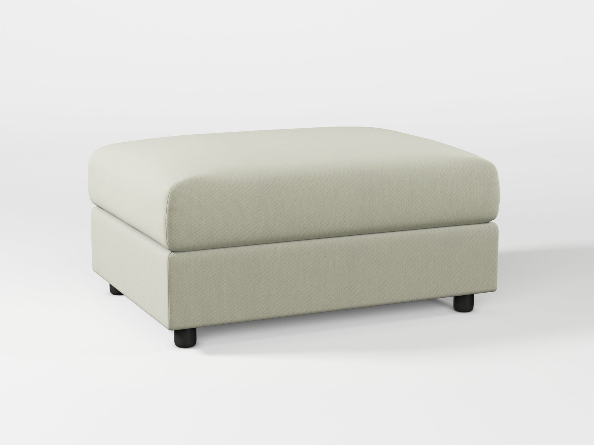 Ikea VIMLE Footstool cover made by Covereo in upholstery named PECADLY Dusty Beige